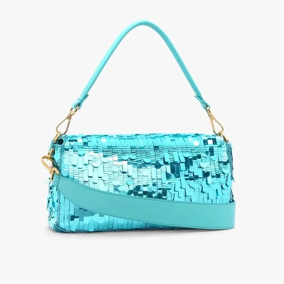 Fendi Turquoise Sequin Baguette *RARE & SOLD OUT* - Picture 11 of 15
